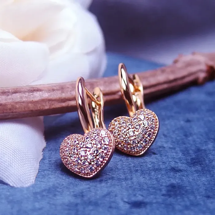 Náušnice La Diamantina Valentine Gold