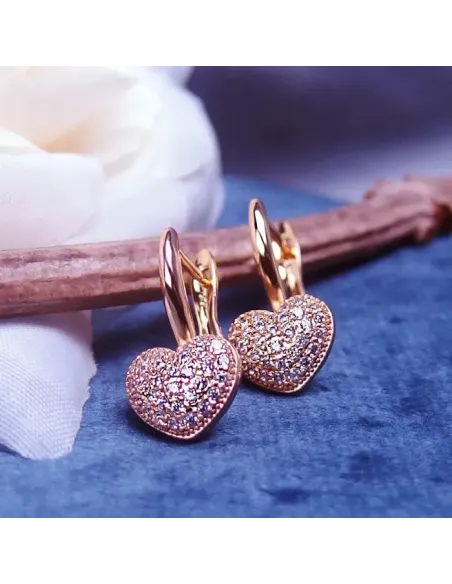 Náušnice La Diamantina Valentine Gold