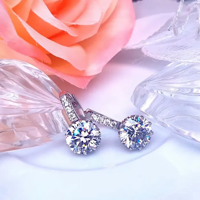 Náušnice Brillance Comtessa s krystaly Swarovski