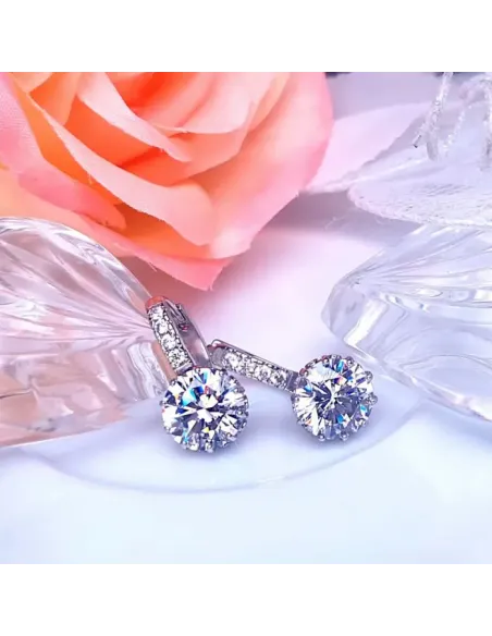 Náušnice Brillance Comtessa s krystaly Swarovski