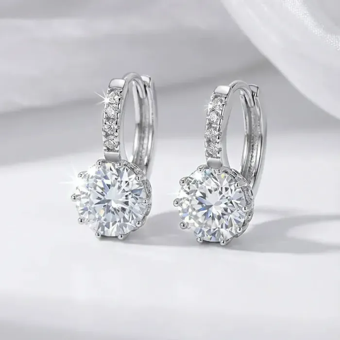 Náušnice Brillance Comtessa s krystaly Swarovski