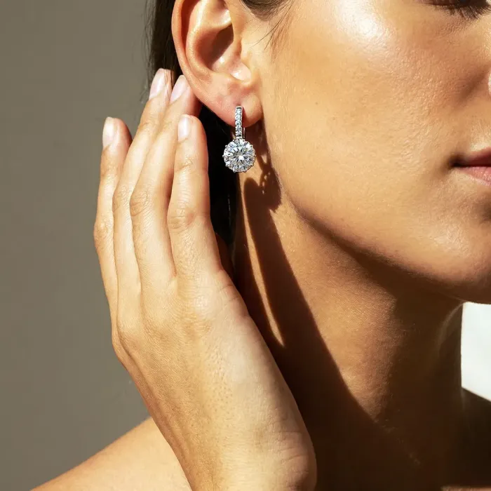 Náušnice Brillance Comtessa s krystaly Swarovski