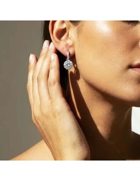 Náušnice Brillance Comtessa s krystaly Swarovski