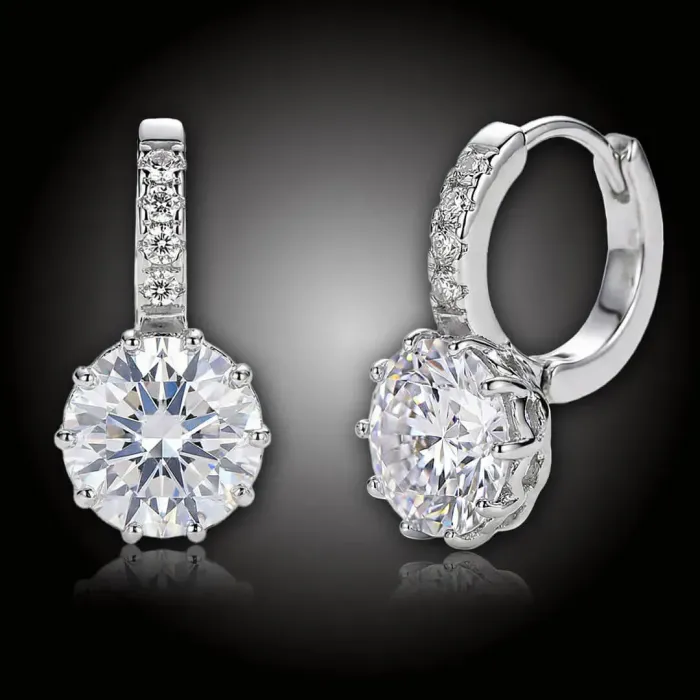 Náušnice Brillance Comtessa s krystaly Swarovski