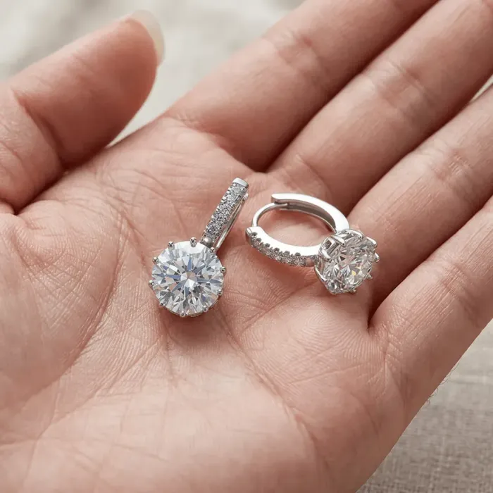 Náušnice Brillance Comtessa s krystaly Swarovski