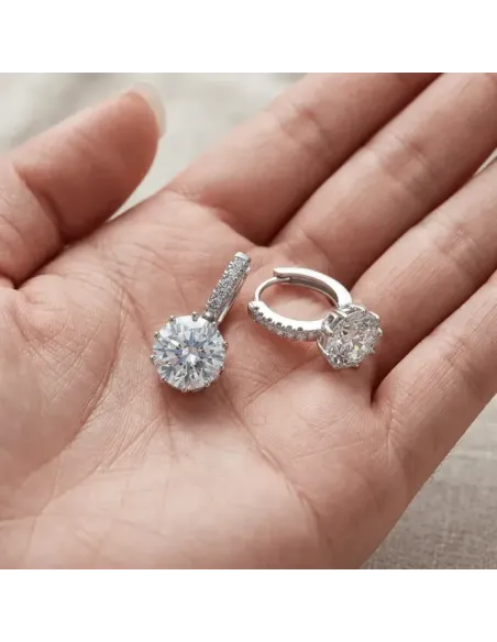 Náušnice Brillance Comtessa s krystaly Swarovski