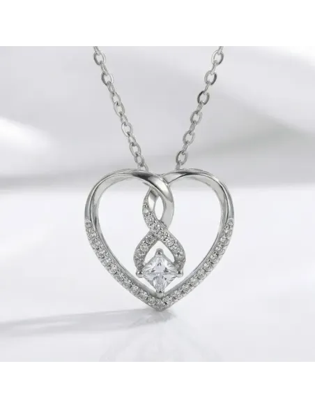Romantický náhrdelník Forever Love se zirkony