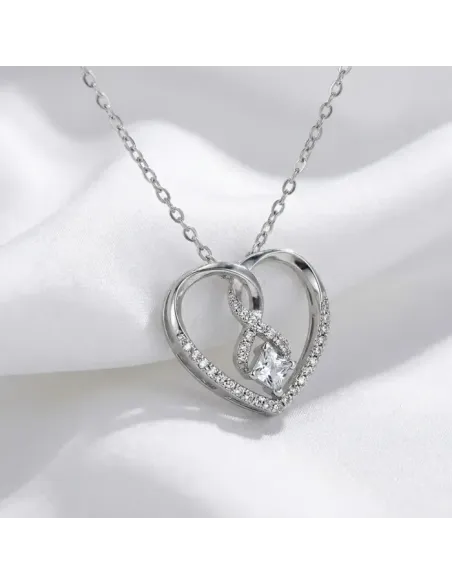 Romantický náhrdelník Forever Love se zirkony