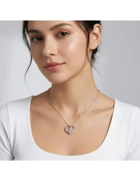 Romantický náhrdelník Forever Love se zirkony