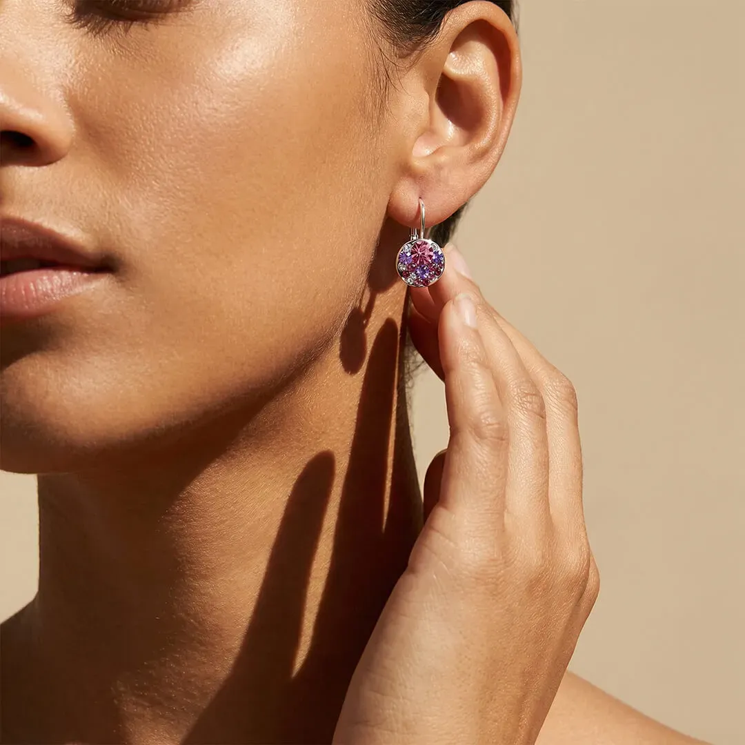 Náušnice Brillance Pink Dream s krystaly Swarovski® 2