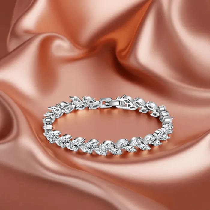 Třpytivý náramek Aphrodite s krystaly Swarovski®