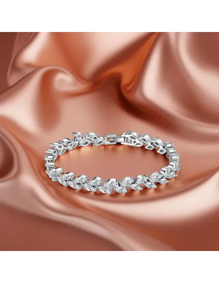 Třpytivý náramek Aphrodite s krystaly Swarovski®