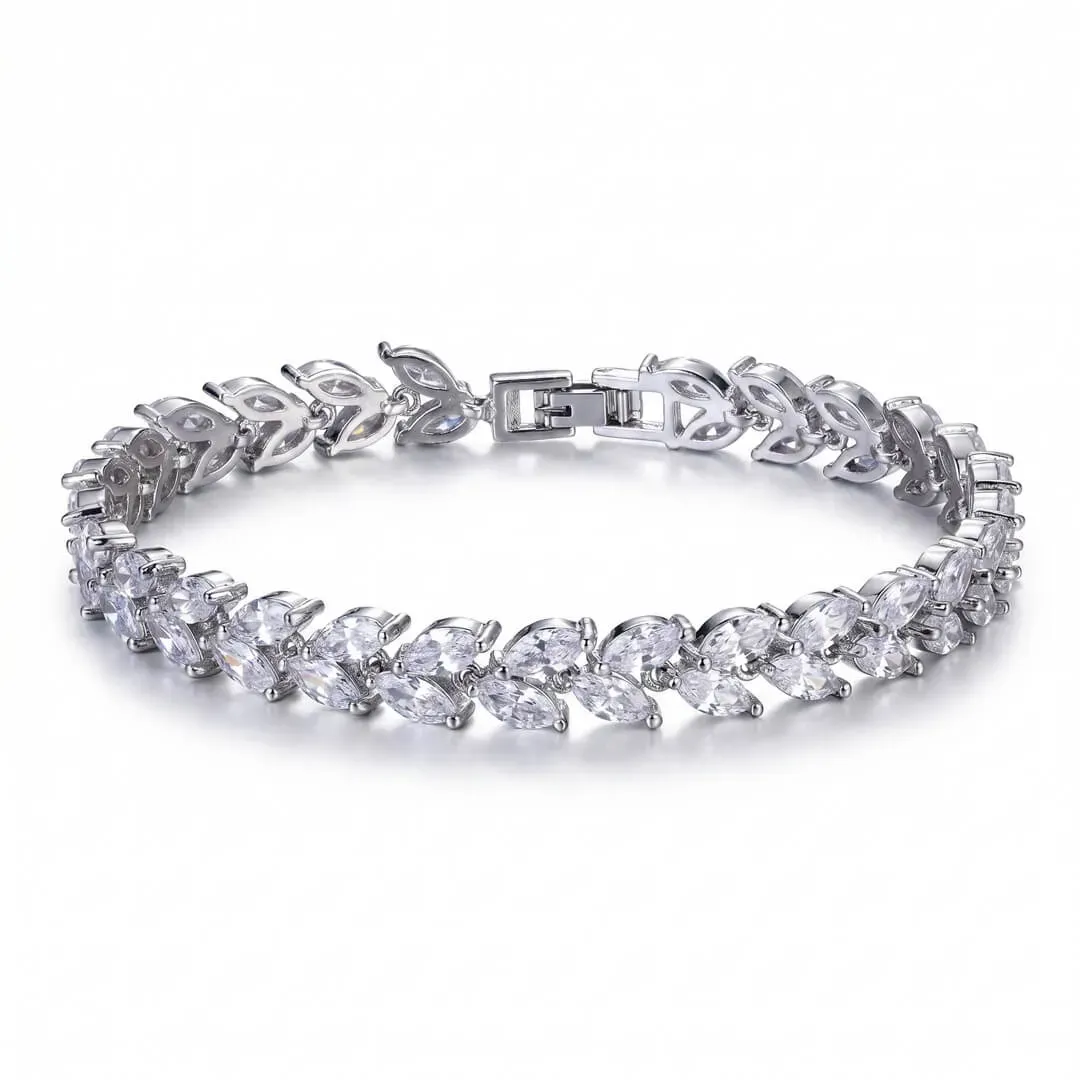 Třpytivý náramek Aphrodite s krystaly Swarovski®