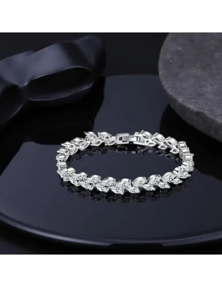 Třpytivý náramek Aphrodite s krystaly Swarovski®