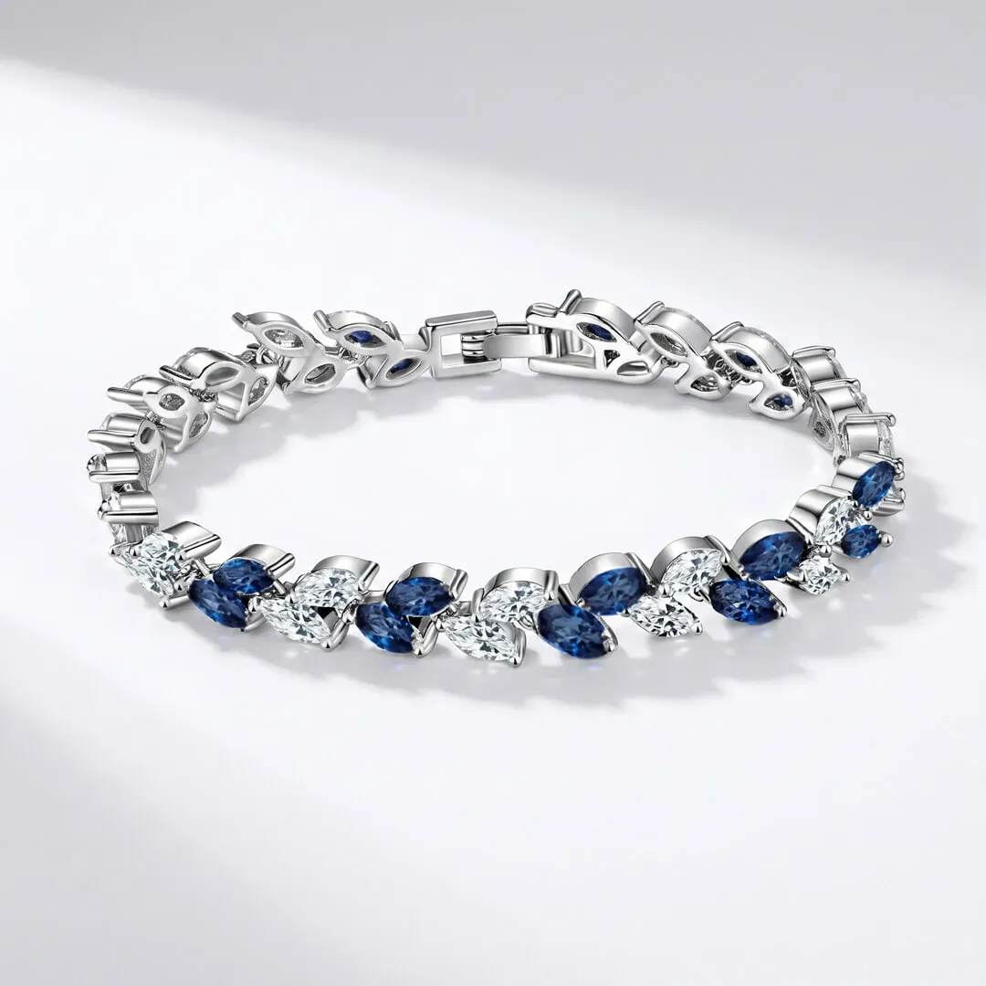Náramek Aphrodite Royal Blue s krystaly Swarovski®