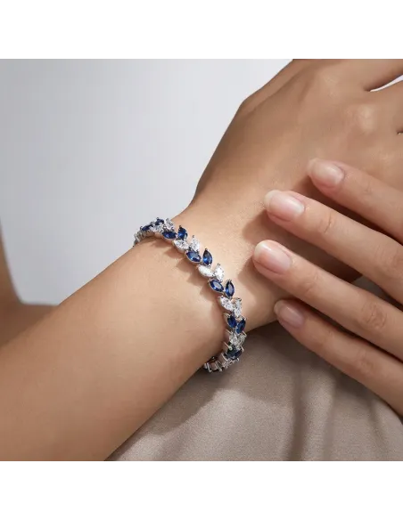 Náramek Aphrodite Royal Blue s krystaly Swarovski®