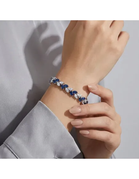 Náramek Aphrodite Royal Blue s krystaly Swarovski®