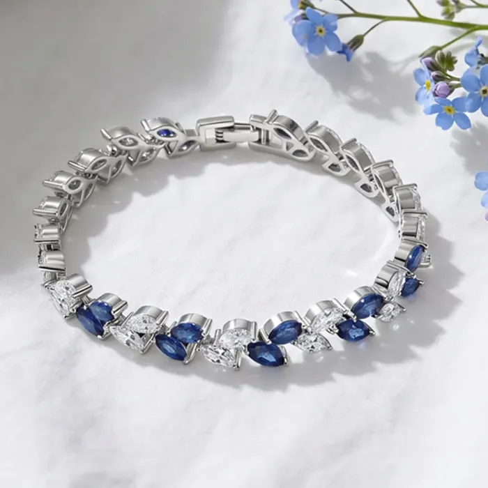 Náramek Aphrodite Royal Blue s krystaly Swarovski®