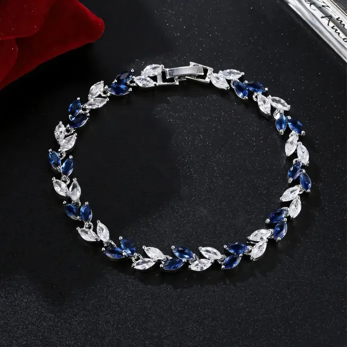 Náramek Aphrodite Royal Blue s krystaly Swarovski®