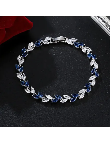 Náramek Aphrodite Royal Blue s krystaly Swarovski®