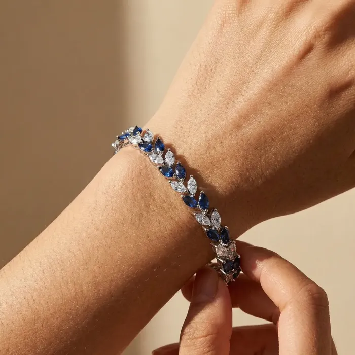 Náramek Aphrodite Royal Blue s krystaly Swarovski®