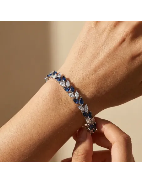Náramek Aphrodite Royal Blue s krystaly Swarovski®